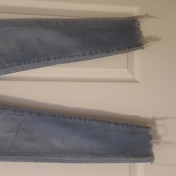 Moussy Vintage Faded Blue Ripped Light Blue Distressed Skinny Jeans Womens Sz 23 - Picture 4 of 16